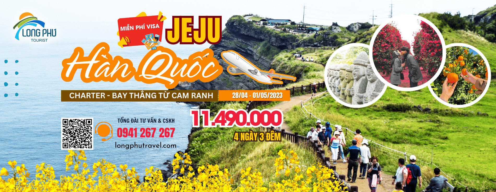Banner Tour Jeju Hàn Quốc